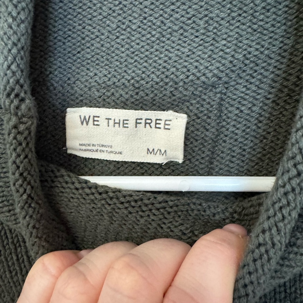 Free People Olive Green Turtleneck Sweater - Picture 3 of 4